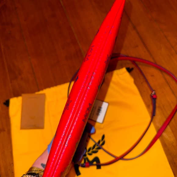 BRAND NEW WITH TAGS MCM CANDY RED MEDIUM CROSSBODY - Picture 15 of 16